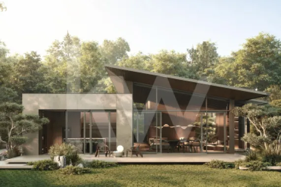 Casă cu arhitectură modernă si teren in Cisnădioara