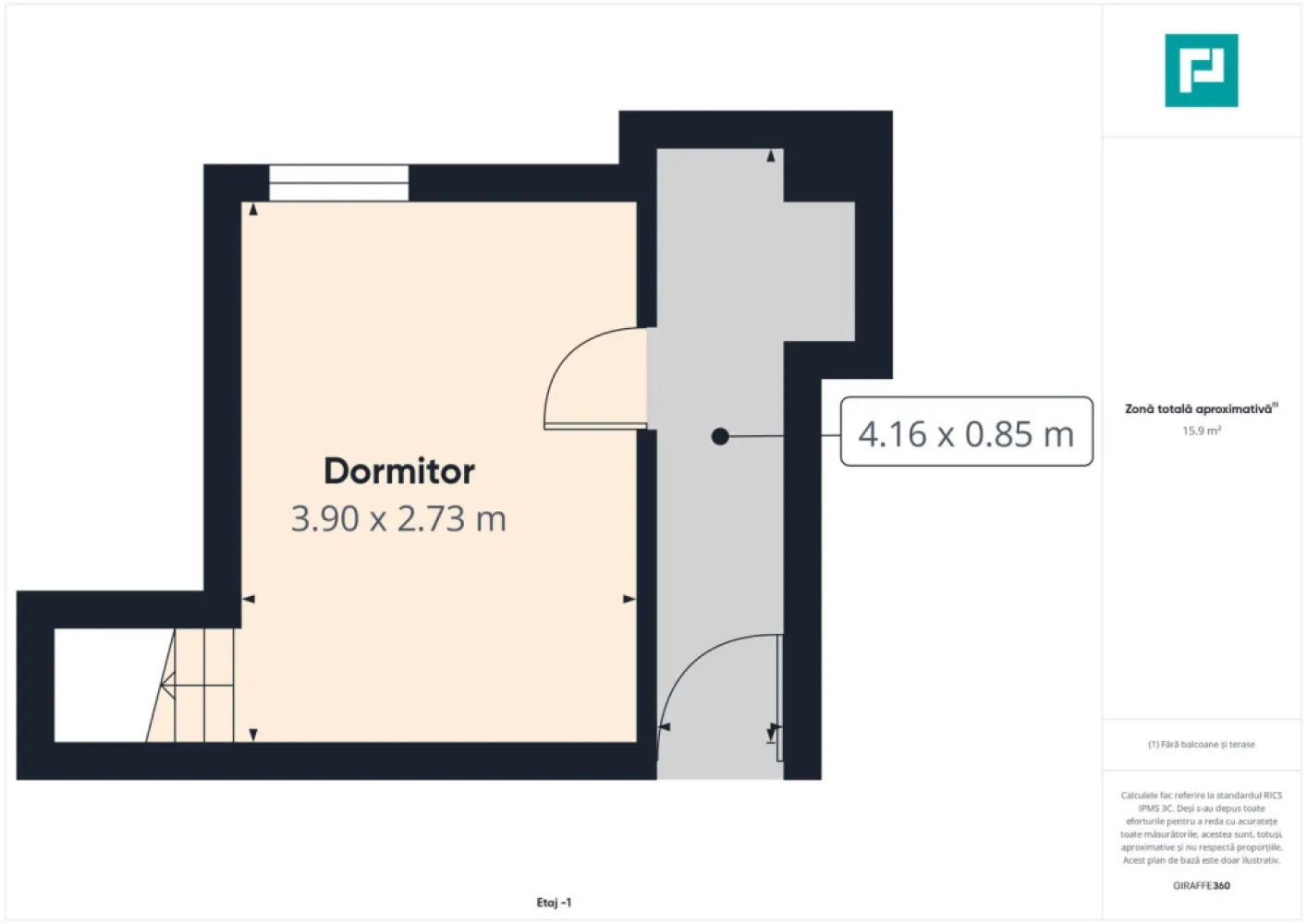Apartament 3 camere la curte - Odobescu