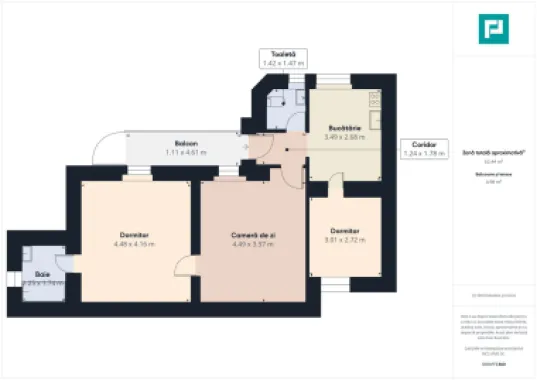 Apartament 3 camere , Splaiul Tudor Vladimirescu