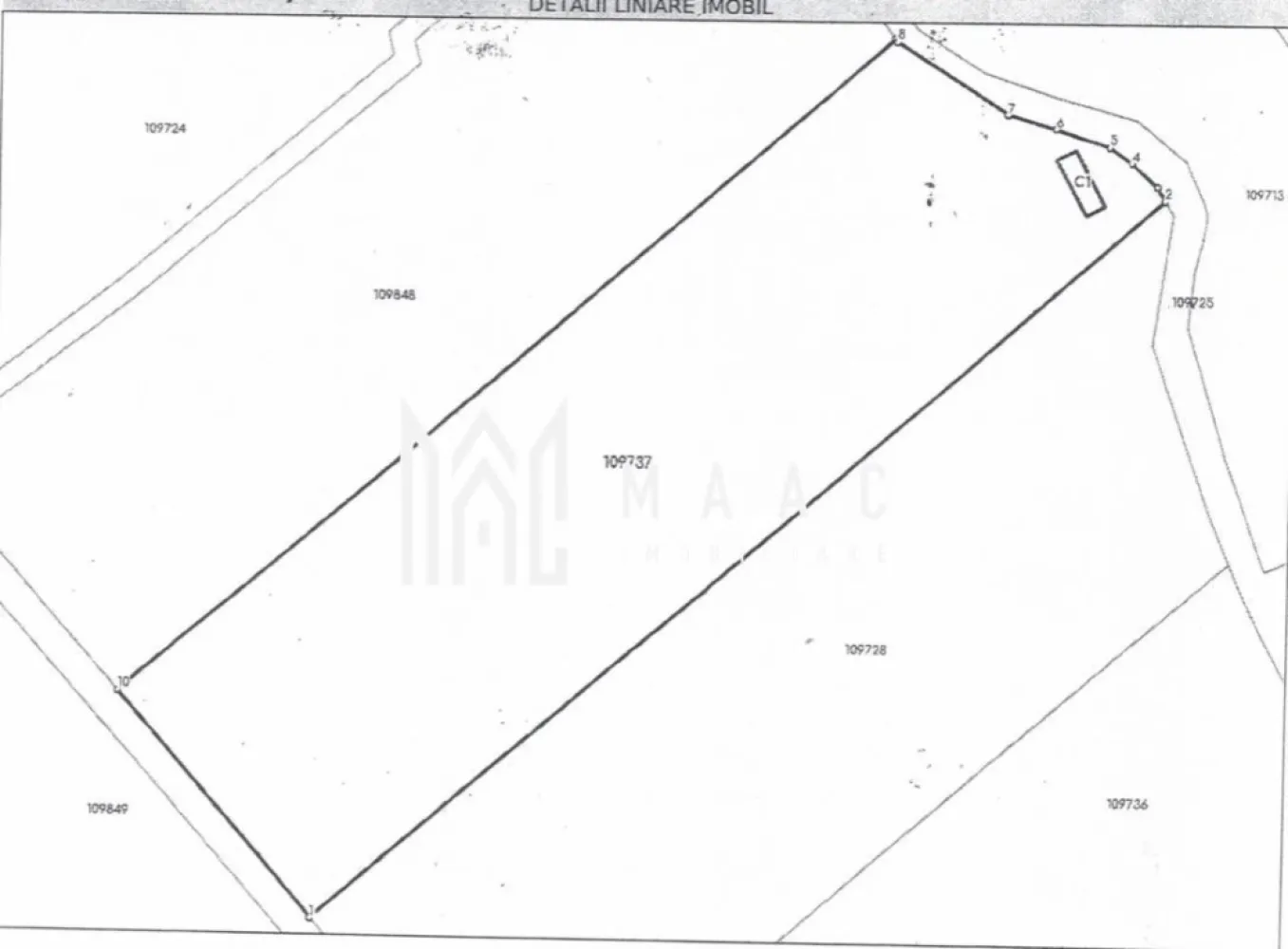 Teren industrial I 37200 mp Parcelabil I Acces la DJ I Agnita - MAAC Imobiliare promovează spre vânzare un teren industrial amplasat la periferia orașului Agnita – o oportunitate solidă pentru investitori și dezvoltatori. Caracteristici teren: - Suprafață totală: 37.253 mp - Împărțit în 4 parcele de aprox. 9.200 mp fiecare, cu amprentă dreptunghiulară - Destinație: industrial / construcții - Front stradal la DJ: aprox. 40 m liniari - Drum forestier pe lungimea parcelelor, ce poate fi dezvoltat ca drum de acces pentru fiecare parcelă - Lucrări de îndreptare și prospectare efectuate - Fără construcții existente – teren liber, pregătit pentru dezvoltare Avantaje investiționale: - Suprafață generoasă, potrivită pentru proiecte industriale de amploare - Posibilitate de parcelare și dezvoltare etapizată - Acces direct la drum județean și drum secundar - Poziționare strategică, ideală pentru activități de producție, logistică sau comerț - Potențial ridicat de creștere a valorii prin dezvoltarea zonei Această proprietate reprezintă o investiție de anvergură, cu perspectivă pe termen lung, destinată profesioniștilor și investitorilor care urmăresc proiecte industriale sau economice solide. Pentru mai multe detalii, contactați echipa MAAC Imobiliare specificând ID CP2853204. }}