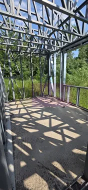 Casa pe structura metalica si teren de 757 mp de vanzare in Brebu