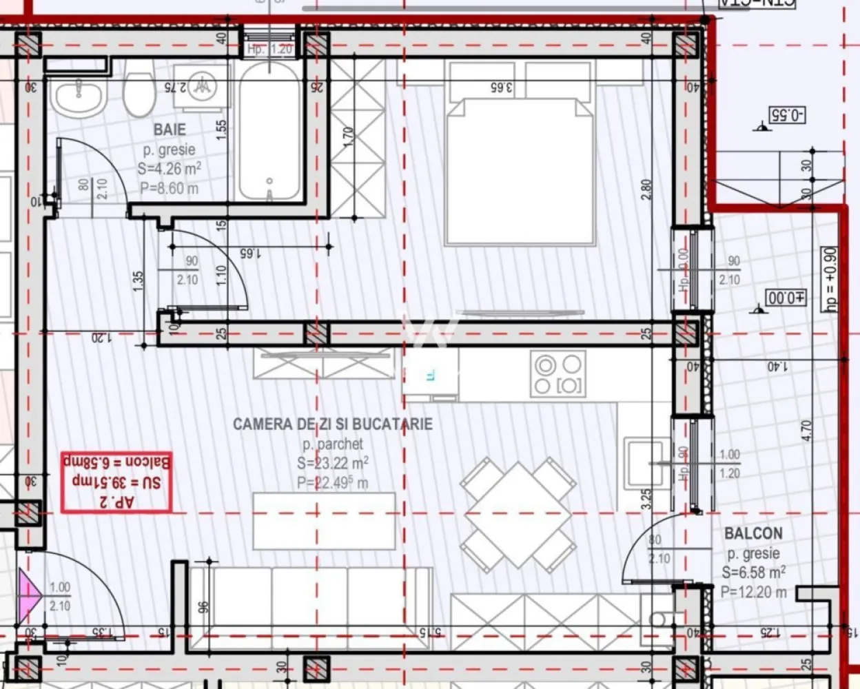 Apartament 2 camere cu POD - zona Unirii, Selimbar