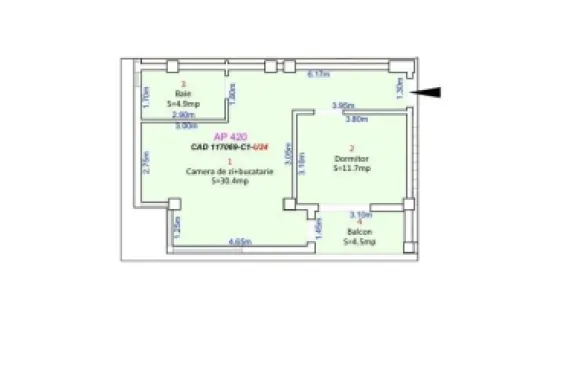 2 Camere- INTABULAT- ZONA EXCELENTA- 80.000 EURO FINISAT