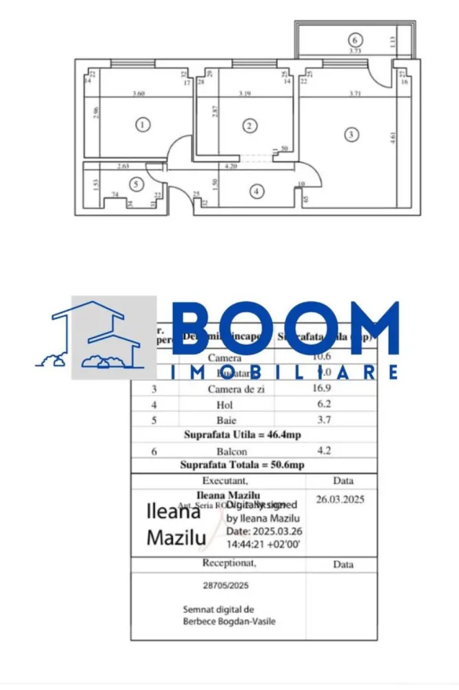 Apartament 2 camere | Etaj 1 | Zona Ostroveni | Gigacalorimetru