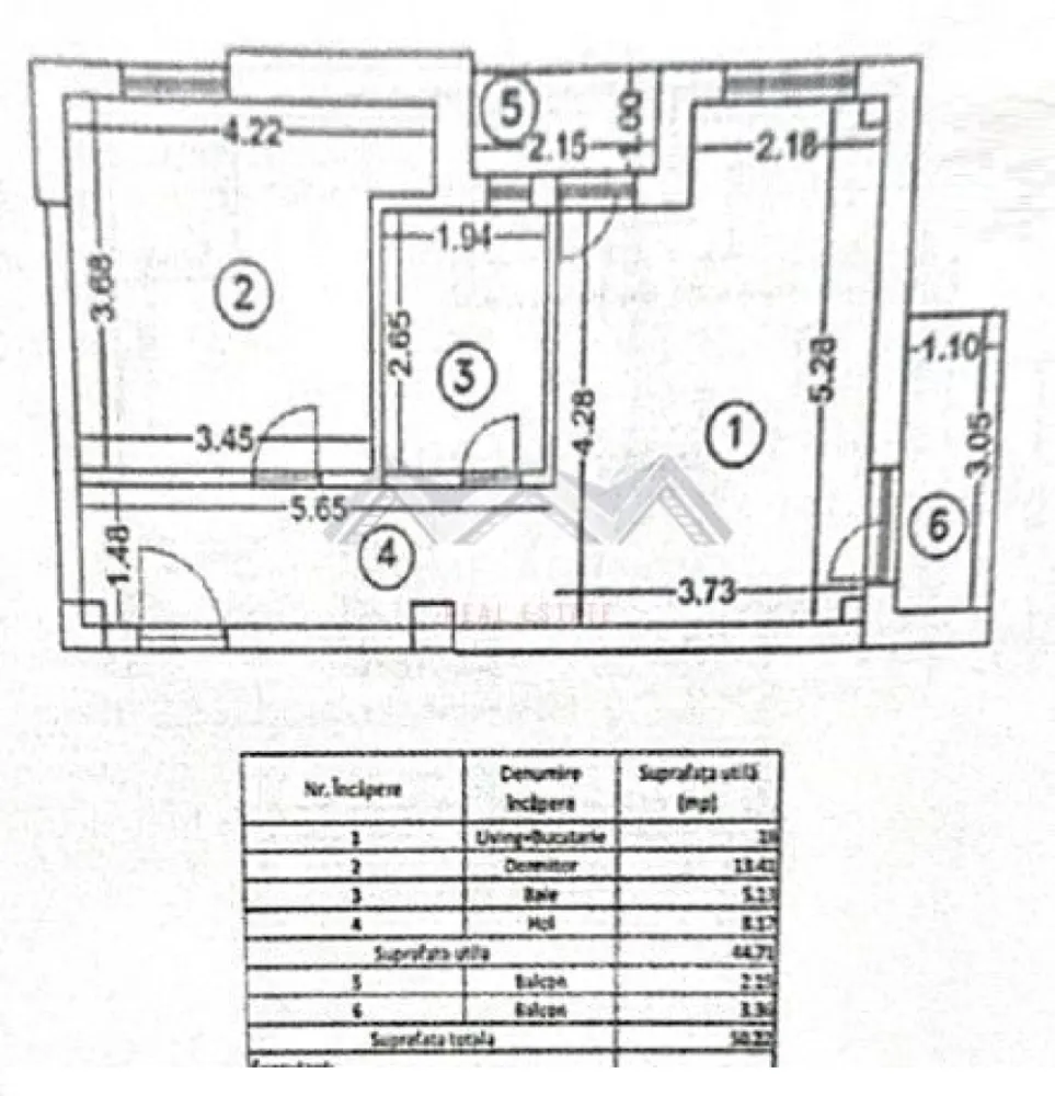Apartament 2 camere + curte 110 mp Otopeni centru