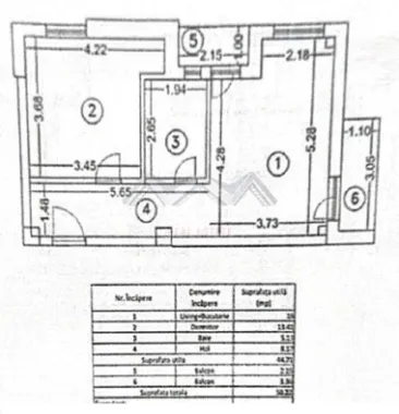 Apartament 2 camere + curte 110 mp Otopeni centru