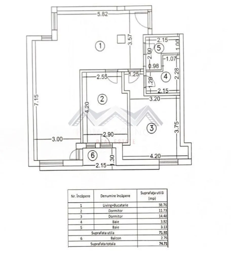 Apartament 3 camere Otopeni ultracentral – de la dezvoltator