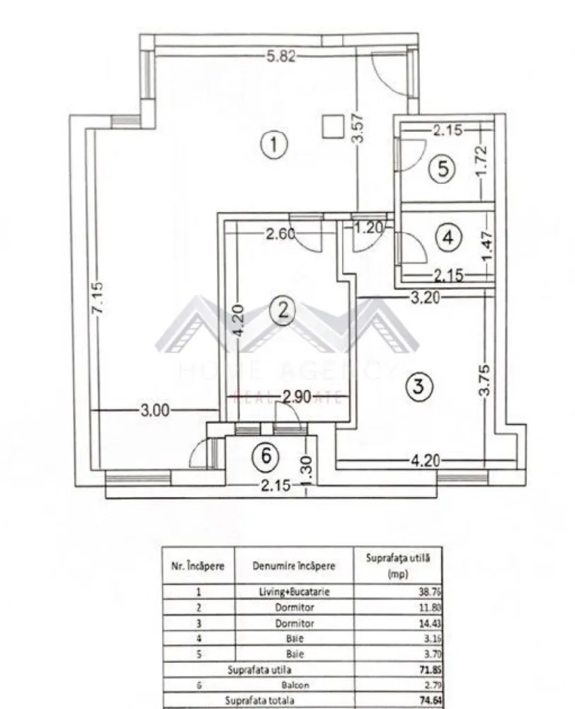 Apartament 3 camere Otopeni ultracentral – de la dezvoltator