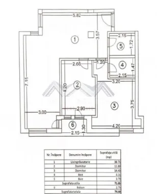 Apartament 3 camere Otopeni ultracentral – de la dezvoltator
