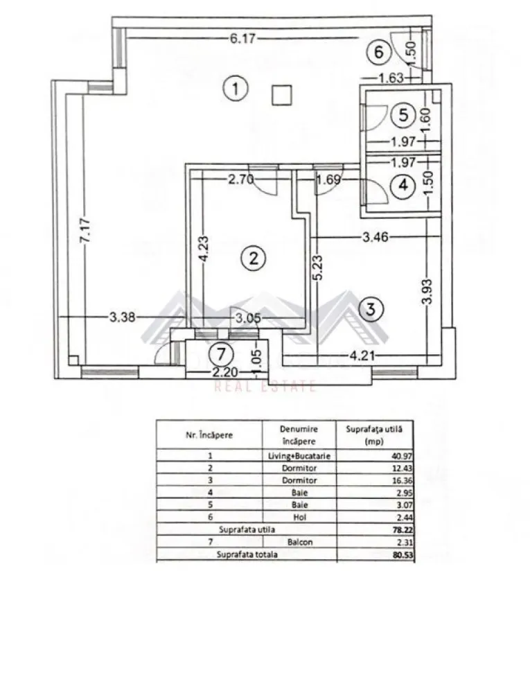 Apartament 3 camere Otopeni ultracentral – de la dezvoltator