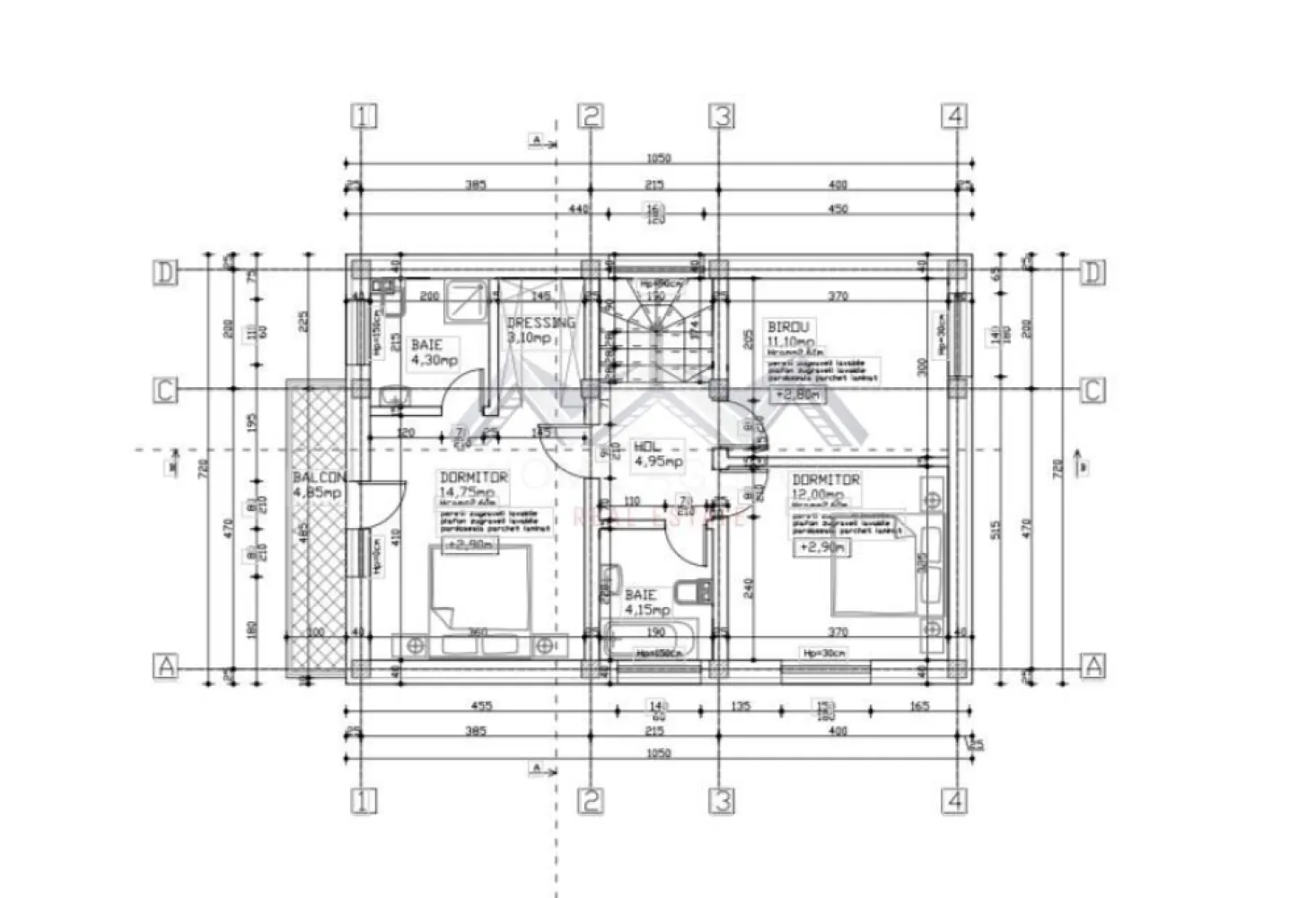 Casă individuală P+1+M în Otopeni – confort și compartimentare excelentă