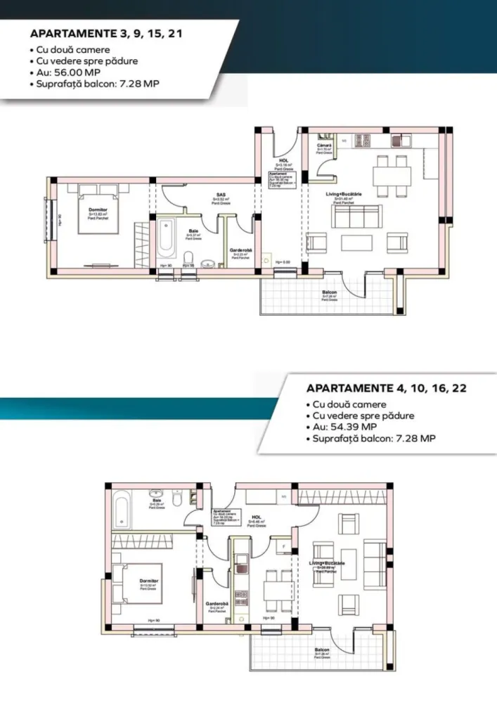 Apartament premium 2 camere la cheie, 52mp.1 parcare bonus