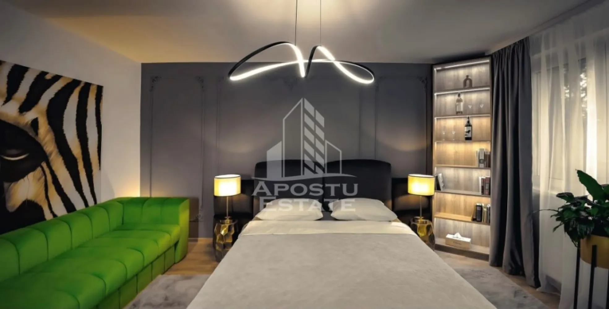 Apartament de închiriat cu 1 cameră , Zona centrală , Timișoara - APOSTU ESTATE vă propune spre închiriere un apartament spațios și elegant cu 1 camera , situat într-o zonă liniștită și bine conectată din Zona Semicentrală - Timișoara , ideal pentru persoane singure sau persoane care doresc un spațiu generos și confortabil.
 
 Suprafață utilă: 35 mp
 Compartimentare eficientă:
 Hol de acces generos
 Bucătărie complet mobilată și utilată, cu loc de luat masa 
 Dormitor matrimonial mobilat lux 
 Baie principală cu duș 
 Debara 
 
 Confort și facilități:
 Încălzire colterm - cheltuieli mici 
 Aer condiționat
 Apartamentul este complet mobilat și utilat de lux 
 Localizare: Zona Semicentrala -liniște, acces facil spre oraș, în apropiere de magazine, școli și mijloace de transport în comun.
 
 Ideal pentru:
 Studenți 
 Cupluri
 Profesioniști care lucrează remote sau au nevoie de birou acasă
 Preț chirie: 450 E
Id intern: CP3197203