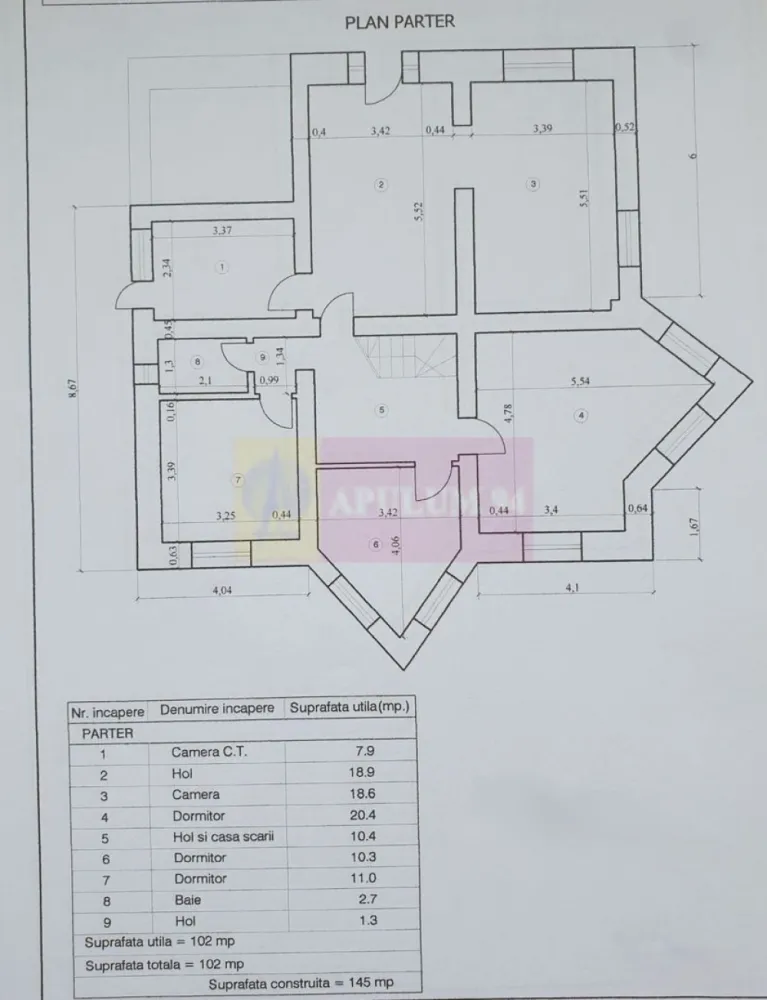 Vila de vanzare cu 13 camere in Busteni (camin pentru seniori)