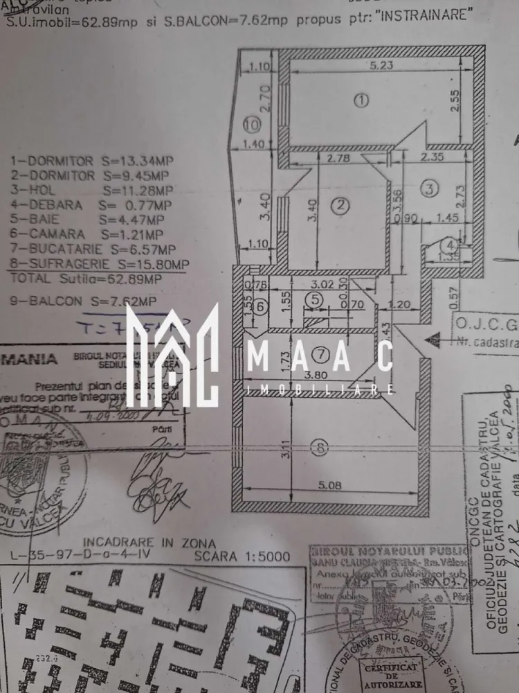 Apartament 3 camere | Ostroveni | Etaj 1 | Zona Hermes