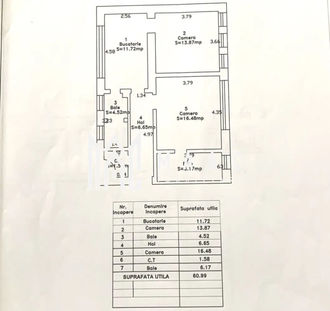 Apartament 2 camere decomandat | Sibiu Ultracentral | 61 mp, 2 băi - Apartament de vânzare în Sibiu, în zona Ultracentral, cu 2 camere decomandate, 61 mp utili și 2 băi, situat la parter, la doar 1 minut de Piața Mare.

Detalii proprietate:
• Suprafață utilă: 61 mp
• Suprafață construită: 84 mp
• Compartimentare: 2 camere decomandate
• 2 băi
• Parter, într-o clădire finalizată cu 3 niveluri
• An construcție: 1960
• Structură din cărămidă
• Stare interioară: bună
• Se vinde complet mobilat și utilat

Poziționarea ultracentrală oferă acces pietonal rapid către Piața Mare, atracții turistice, restaurante, cafenele și facilitățile importante ale orașului, fiind o opțiune potrivită pentru locuire în centrul Sibiului.

Contactați-ne pentru o vizionare și menționați Cod anunț CP3200680.

Conținut optimizat cu AI, aprobat de agent uman.