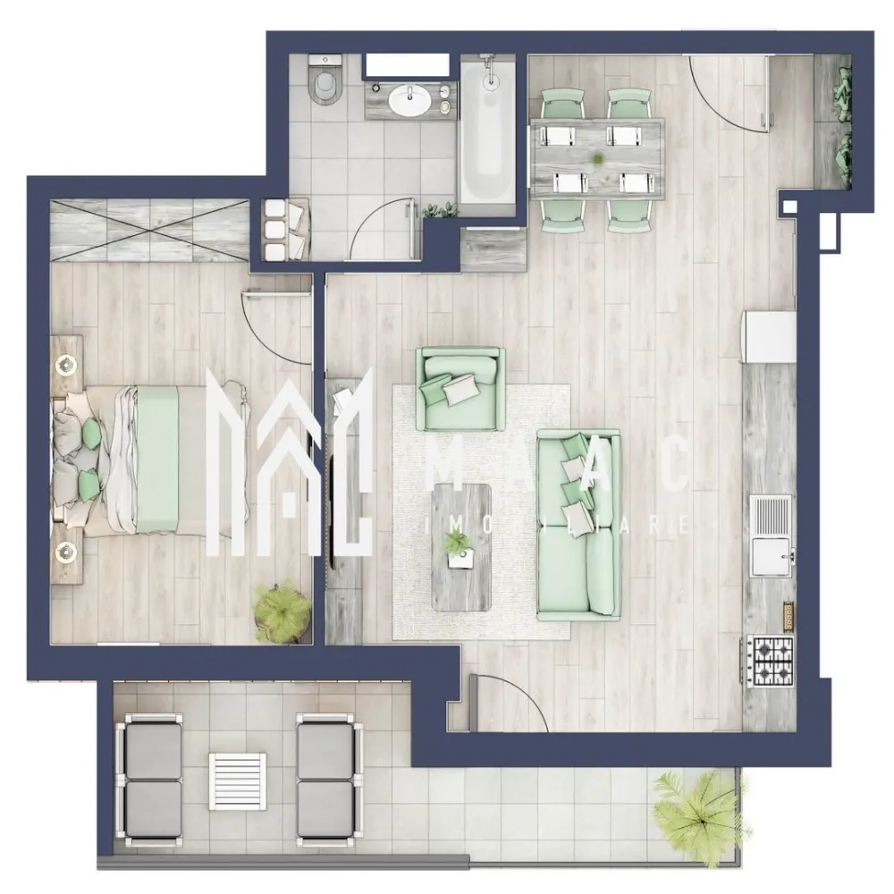 Apartament 2 camere | Etaj 1 | Balcon 9.5 mp | Turnisor - MAAC Imobiliare are plăcerea de a vă prezenta o oportunitate excepțională de a achiziționa un apartament modern, situat la etajul 1, cu o suprafață totală de 62.1 m², amplasat în noul ansamblu rezidențial GreenHill, zona Turnișor. Acest ansamblu rezidențial, cu finalizare în 2024, oferă locuințe de înaltă calitate și facilități premium, proiectate pentru a satisface cele mai exigente cerințe. Detalii Apartament: Suprafața Totală: 62.1 m² Compartimentare: Bucatarie + Living - 27,0 m² Dormitor - 13,8 m² Baie - 5,4 m² Hol - 6,4 m² Suprafata balcon - 9,5 m² Caracteristici și Dotări: Preț cu TVA 9% și finisaje incluse: €105.185 Apartamentul se vinde în stadiul de "la cheie", echipat cu finisaje de înaltă calitate: Pereți finisați cu vopsea albă Faianță și gresie Parchet Uși interioare Vas WC, lavoar cu chiuvetă și baterie Bugetul de finisaje incluse este de €6.000 + TVA. Preț cu TVA 19% inclus: € 107.695 Apartamentul se vinde în stadiul de "la alb". Facilități Premium: Boxă la subsol: Spațiu suplimentar de depozitare pentru confortul dvs. Rulouri electrice la dormitoare: Confort sporit și intimitate. Încălzire în pardoseală: Eficiență termică și confort maxim. Lift: Acces facil și rapid la etaje. Terasa: Spațiu exterior generos pentru relaxare. Baie cu cadă: Design modern și funcționalitate. Descriere Ansamblu Rezidențial: GreenHill este un ansamblu rezidențial de lux, situat într-o zonă liniștită și accesibilă din Turnișor. Proiectul a fost conceput pentru a oferi locatarilor un stil de viață modern și confortabil, punând accent pe calitate, design și funcționalitate. Cu o gamă variată de facilități și dotări premium, GreenHill reprezintă alegerea ideală pentru cei care doresc să se bucure de un cămin primitor și elegant. Apartamentele vor fi intabulate in Decembrie 2024 si se vor preda in primavara anului 2025. Pentru Mai Multe Informații și Vizionări Nu ratați ocazia de a deveni proprietarul acestui apartament deosebit! Pentru mai multe detalii și programări pentru vizionări, vă rugăm să contactați agenții noștri de la MAAC Imobiliare. Suntem aici pentru a vă oferi toate informațiile de care aveți nevoie și pentru a vă ghida în procesul de achiziție. Pentru mai multe detalii, precizati telefonic ca ati vizionat anuntul cu ID: CP2063215. MAAC Imobiliare - Partenerul Dumneavoastră de Încredere în Imobiliare. }}