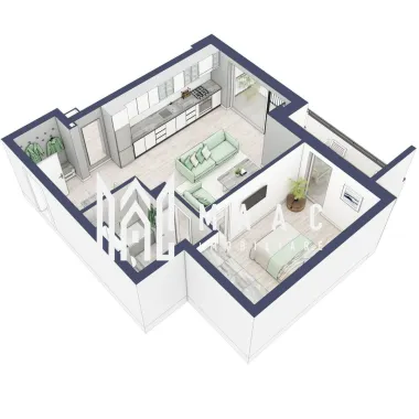 Apartament 2 camere | Etaj 1 | Balcon 9.5 mp | Turnisor