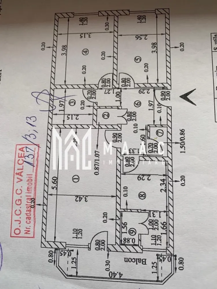 Apartament | 3 camere | Calea lui Traian | Etaj 3