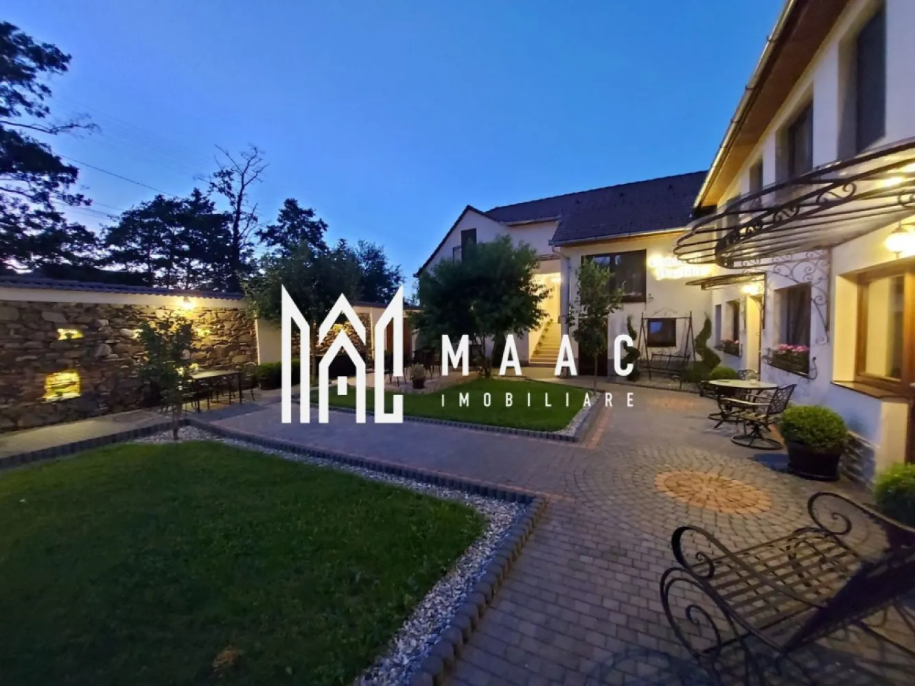 Pensiune de Lux | Conac De Poveste | Spatii comerciale | Gura Raului - MAAC IMOBILIARE vă oferă spre vanzare Conac – Pensiune de lux cu tematică culturală, Gura Râului Locație: O zonă de poveste, cu peisaje montane spectaculoase și o încărcătură culturală aparte. Concept unic: Fiecare cameră este dedicată unui mare poet sau scriitor care a trecut prin Gura Râului și a lăsat o amprentă literară: Coșbuc, Eminescu, Blaga, Goga, Chendi, Cioran și Agârbiceanu. Cel mai important nume pentru această proprietate este George Coșbuc, care a scris aici celebra poezie "Nunta Zamfirei". Caracteristici ale conacului: 7 camere tematice, unele cu vedere la munte Living generos cu șemineu Bucătărie complet utilată și autorizată Zonă de dining elegantă 8 băi Terasă spațioasă și zonă de BBQ Cameră pentru depozitare (cămară) Garaj închis Vestiar Centrală pe lemne Poartă cu deschidere automată, controlabilă prin aplicație Mobilier de lux realizat la comandă Experiență culturală: Pensiunea oferă o atmosferă elegantă prin concerte de pian, recitaluri de vioară și poezie, transportând oaspeții într-o lume a rafinamentului și artei. Investiție cu profit garantat: Pe lângă activitatea de cazare, conacul dispune de 4 spații comerciale care generează venituri constante: Magazin alimentar Magazin de haine Farmacie Un spațiu comercial suplimentar ce poate fi valorificat după dorință Contact MAAC Imobiliare: Pentru mai multe detalii sau pentru a programa o vizionare, specificati ID:CP2456302 }}