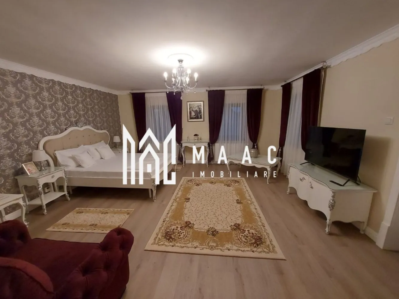 Pensiune de Lux | Conac De Poveste | Spatii comerciale | Gura Raului - MAAC IMOBILIARE vă oferă spre vanzare Conac – Pensiune de lux cu tematică culturală, Gura Râului Locație: O zonă de poveste, cu peisaje montane spectaculoase și o încărcătură culturală aparte. Concept unic: Fiecare cameră este dedicată unui mare poet sau scriitor care a trecut prin Gura Râului și a lăsat o amprentă literară: Coșbuc, Eminescu, Blaga, Goga, Chendi, Cioran și Agârbiceanu. Cel mai important nume pentru această proprietate este George Coșbuc, care a scris aici celebra poezie "Nunta Zamfirei". Caracteristici ale conacului: 7 camere tematice, unele cu vedere la munte Living generos cu șemineu Bucătărie complet utilată și autorizată Zonă de dining elegantă 8 băi Terasă spațioasă și zonă de BBQ Cameră pentru depozitare (cămară) Garaj închis Vestiar Centrală pe lemne Poartă cu deschidere automată, controlabilă prin aplicație Mobilier de lux realizat la comandă Experiență culturală: Pensiunea oferă o atmosferă elegantă prin concerte de pian, recitaluri de vioară și poezie, transportând oaspeții într-o lume a rafinamentului și artei. Investiție cu profit garantat: Pe lângă activitatea de cazare, conacul dispune de 4 spații comerciale care generează venituri constante: Magazin alimentar Magazin de haine Farmacie Un spațiu comercial suplimentar ce poate fi valorificat după dorință Contact MAAC Imobiliare: Pentru mai multe detalii sau pentru a programa o vizionare, specificati ID:CP2456302 }}