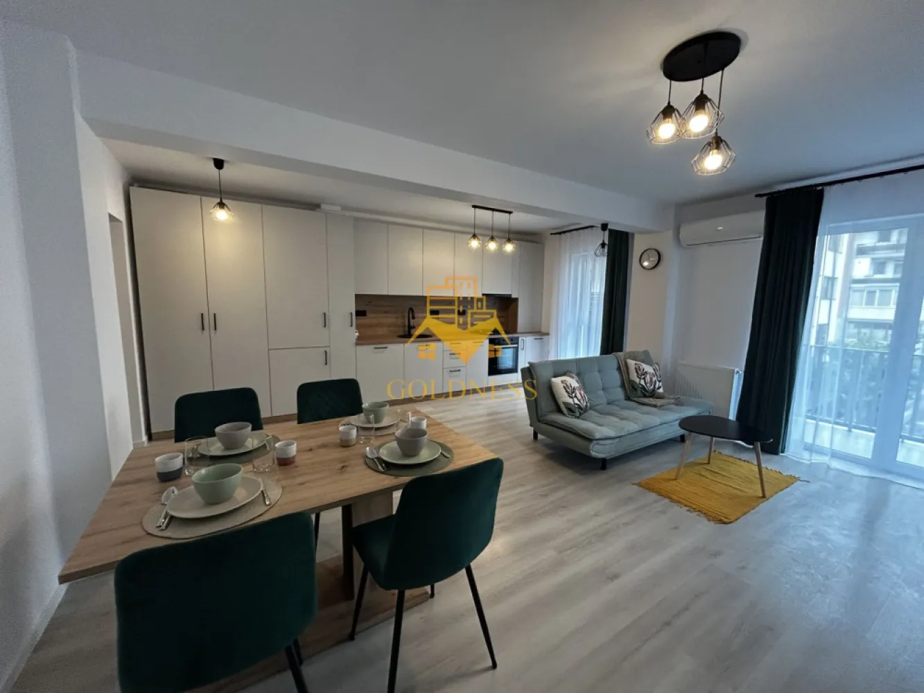 2 camere open space,Parcare, Modern, Zona Porii, Lidl, Floresti