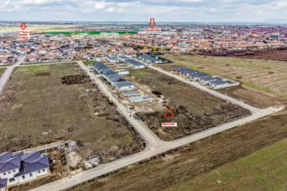 Teren 637 mp | 2 fronturi stradale | Cartier Via Carmina