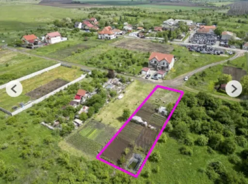 Teren 906 mp Arad, preț sub localitățile limitrofe.