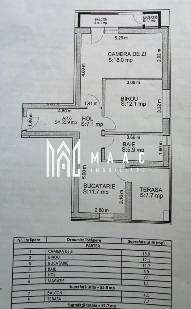 Apartament 2 camere de vânzare | Doamna Stanca | parter, terasă