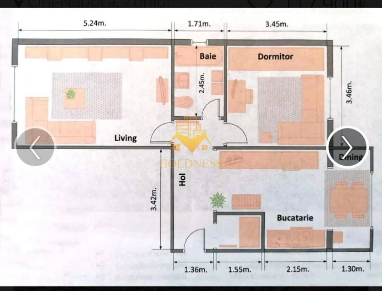 Apartament 2 camere decomandate Zorilor Zona Sigma. Apartament renovat - Va prezentam spre vanzare un apartament cu 2 camere, localizat in Cluj-Napoca, cartierul Zorilor, zona Calea Turzii.

Imobilul este amplasat intr-o zona excelenta, foarte bine conectata la principalele puncte de interes ale orasului, fiind ideal atat pentru locuit, cat si pentru investitie. Accesul rapid catre centru, universitati si zone comerciale face din aceasta proprietate o alegere extrem de atractiva.

In imediata apropiere regasim:

Liceul de Informatica „Tiberiu Popoviciu”;
Sigma Shopping Center;
Campusul Studentesc Observator si UTCN;

De asemenea, proprietatea se afla la doar 1 minut de statia Meteor si la aproximativ 2 minute de statia Observatorului Sud, oferind conexiuni rapide catre toate zonele orasului.

Apartamentul detine o suprafata utila de 57 mp si este situat la etajul 4, deasupra fiind podul blocului, care se poate mansarda Apartamentul nu are contact direct cu acoperisul blocului;.

Dispune de orientare mixta sud-nord, iar compartimentarea este decomandata, fiind organizat astfel:

living spatios si luminos;
zona de dining;
dormitor;
bucatarie;
baie prevazuta cu geam;
hol;

Livingul beneficiaza de orientare sudica, oferind lumina naturala pe tot parcursul zilei, in timp ce dormitorul si bucataria sunt orientate spre nord, asigurand un confort termic sporit in sezonul cald.

Finisajele sunt moderne, iar apartamentul se vinde complet mobilat si utilat, conform fotografiilor. Livingul si dormitorul au fost renovate recent.

Dotari:

centrala termica proprie;
aer conditionat;
geamuri PVC;
mobilier si electrocasnice incluse;

Confortul termic este asigurat de centrala termica proprie, cu distributie a caldurii prin calorifere.

Imobilul dispune de boxa la subsol si de o boxa suplimentara pentru depozitare in pod, oferind spatii generoase pentru organizare.

Datorita amplasarii excelente, in apropierea universitatilor, a mijloacelor de transport si a centrului orasului, proprietatea reprezinta o oportunitate excelenta atat pentru locuinta proprie, cat si pentru investitie, avand un potential ridicat de inchiriere.

Apartamentul este liber de sarcini, iar ca modalitate de plata se accepta atat plata integrala, cat si achizitia prin credit ipotecar.

Pentru mai multe detalii si programarea unei vizionari, nu ezitati sa ne contactati.