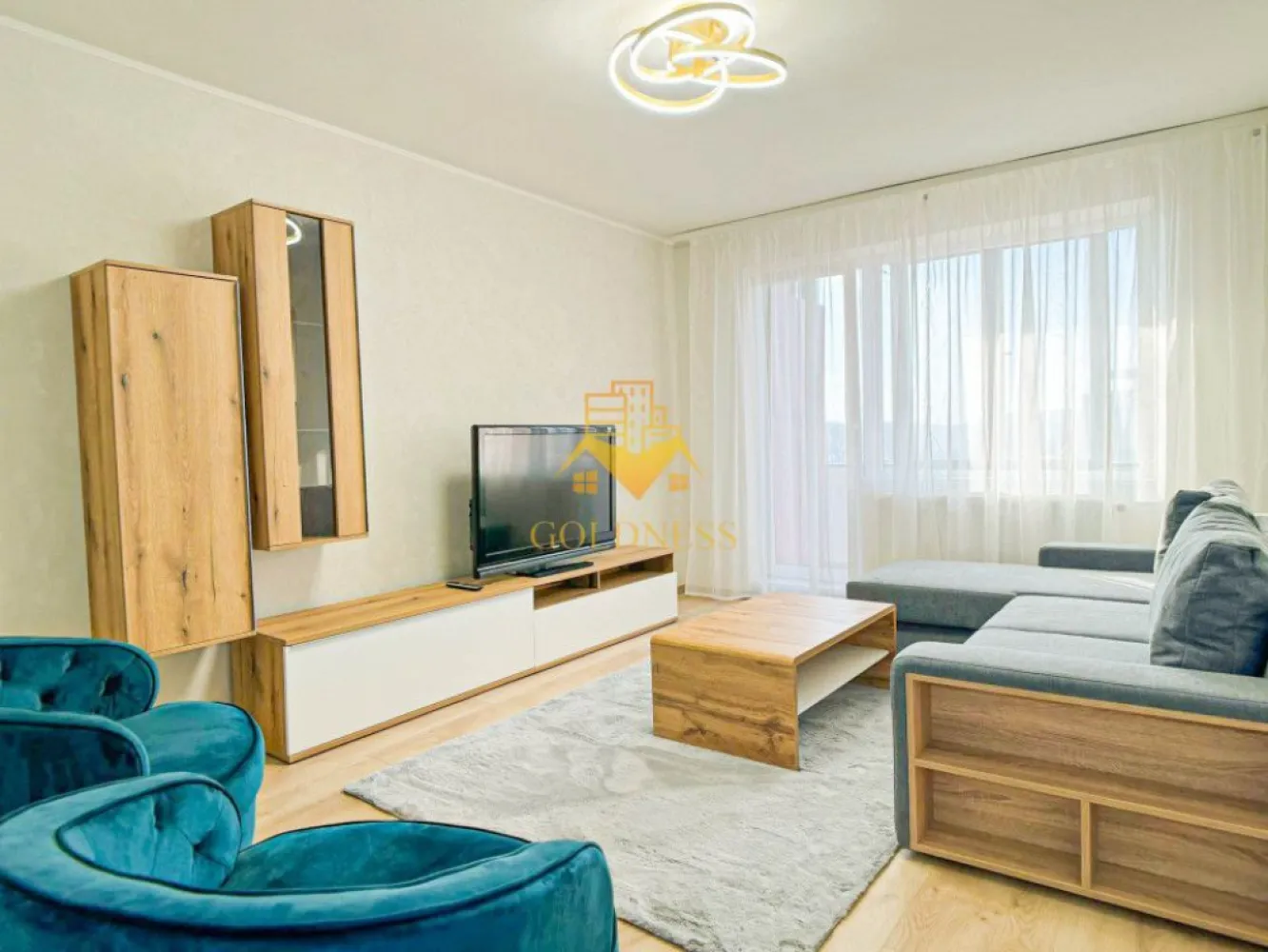 2 camere, decomandate, Gheorgheni, zona Constantin Brancusi, Alverna - GOLDNESS Imobiliare vă propune spre închiriere un apartament cu 2 camere complet mobilat și utilat, la etajul 8 într-un imobil de 9 etaje, în Cartierul Gheorgheni. Posibilitate de parcare in zona ! Se află în apropierea stațiilor de transport în comun, magazine, restaurante, spații verzi, farmacii, etc. Apartamentul este compartimentat astfel: - dormitor cu pat matrimonial, noptiere, comoda TV - living cu canapea extensibila, spatiu pentru depozitare, TV - bucatarie complet mobilata, utilata, loc de luat masa - baie cu cabina de dus, calorifer port prosop și dulap pentru depozitare. - 2 balcoane de 4 mp Imobilul este dotat cu toate cele necesare- centrală proprie, mașină de spălat haine, frigider, plită electrică, hotă, etc. Dacă sunteți interesați de acest apartament și doriți să îl vizionați, dar și pentru alte oferte nu ezitați să ne contactați telefonic sau prin e-mail. Vă stăm la dispoziție! Pentru intermediere se percepe un comision de 50% din prețul chiriei! }}