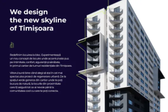 Apartament Nou – XCity Towers, Timișoara | Predare martie 2026