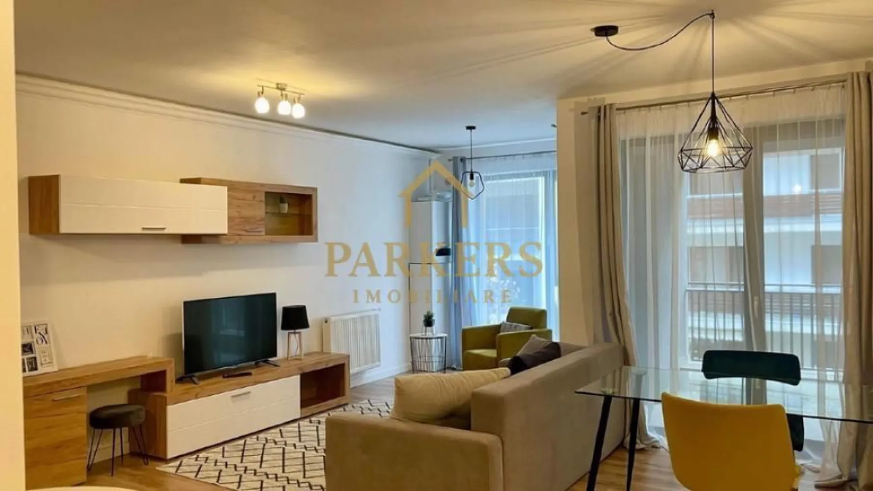 Apartament 2 camere Buna Ziua de închiriat - Închiriem apartament de lux ,2 camere situat in ansamblul residential Bella Vista din Buna Ziua, construit în 2019. Apartamentul modern amenajat este situat la etajul 1, suprafata utila de 62mp, compus din living spatios cu bucatarie open space si sufragerie,ambele având ieșire pe balcon ,dormitor cu ieșire pe balcon , baie, 2 holuri si un balcon de 4 mp ,apartam avand o orientare estica. Apartamentul este dotat cu termopane de calitate, centrala proprie, este finisat, mobilat si utilat complet cu finisaje și aparaturi de ultimă generație . Blocul dispune de lift, parcari subterane, spatiu verde, spatiu de joaca si teresa comuna panoramica la ultimul etaj de 160 mp. Ansamblul Bella Vista se situeaza in apropierea multor puncte comerciale (LIDL, BT, Home Garden, Mega Image, Leroy etc.) și stațiile de autobuz (50 m) }}