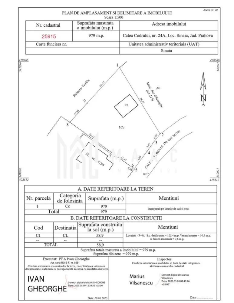 Oferta de top I Casa si Teren in Sinaia