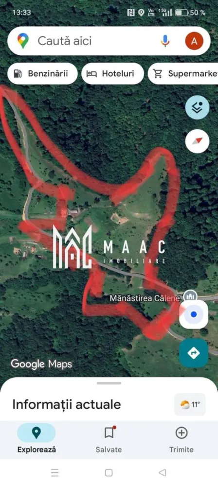 Proprietate cu 60000 mp pamant la pret de apartament