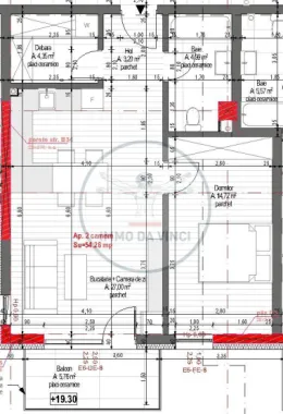 Apartement 2 camere 55mp bloc NOU Marasti | Bulgaria Cluj Napoca