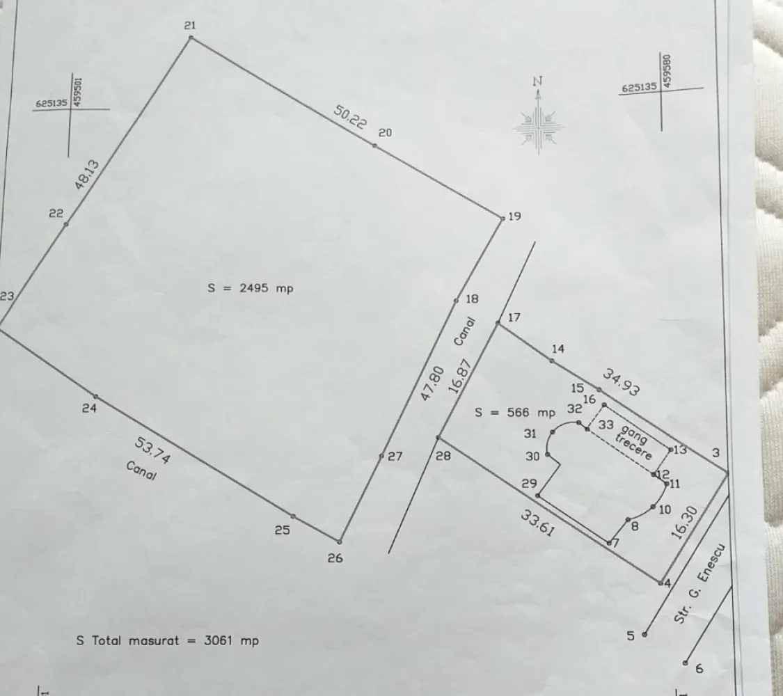 Casa la rosu cu 25 ari teren, zona Dedeman ! - Agentia Direkt Imobiliare propune spre vanzare casa , constructie la rosu P+M+E , situata pe strada George Enescu . Imobilul are o suprafata construita de aprox 568 mp , dispune de toate utilitatile la front stradal , teren aferent intravilan 2500 mp , inclinatie plata . Ideal constructie bloc, casa de locuit , etc . }}