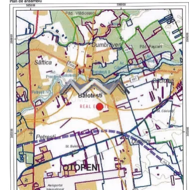 Teren 9700 mp Balotești – Ideal ansamblu rezidențial, acces rapid, utilități