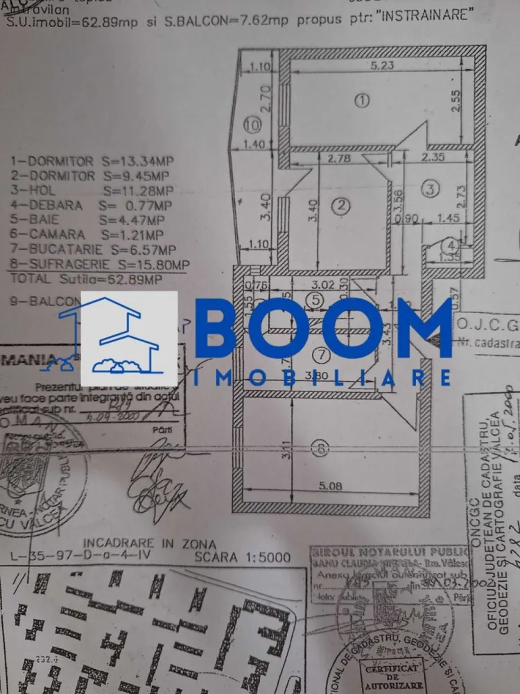 Apartament 3 camere | Ostroveni | Etaj 1 | Zona Hermes