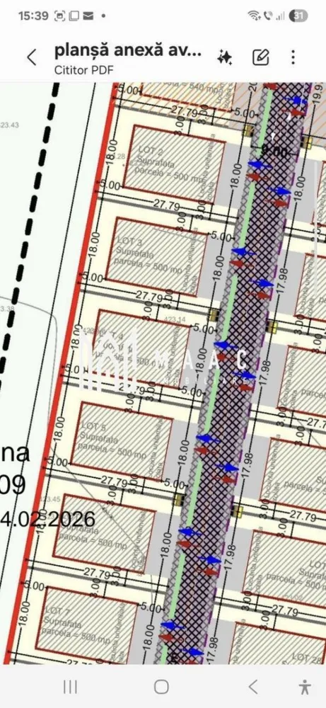 Teren | Intravilan | 500 mp | PUZ-Aprobat | Șura Mică - MAAC Imobiliare vă propune spre vânzare o parcelă de teren intravilan, într-o zonă în plină dezvoltare, parte dintr-un viitor cartier rezidențial. Caracteristici: -Suprafață parcelă: 500 mp - Front stradal: 18 ml - PUZ Aprobat - Utilități la aproximativ 500 m , pentru racordare aprox. 150 euro pe mp -Drum de acces privat, care urmează pe viitor să fie pietruit -drum cotă parte -Lot 3 Terenul este ideal pentru construcția unei case, într-o zonă liniștită, și în continuă dezvoltare. Pentru mai multe detalii tehnice și programarea unei vizionări, contactați-ne și specificați codul proprietății ID: CP2958483. }}