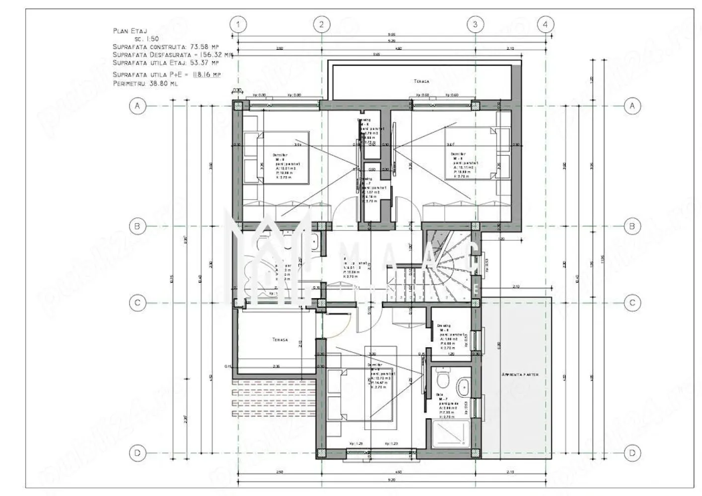 Teren intravilan 400 mp | Selimbăr-Bungard | Proiect,Autorizație - Teren intravilan de 400 mp între Selimbăr și Bungard, la câțiva kilometri de Sibiu, cu proiect aprobat și autorizație de construire inclusă, potrivit pentru demararea rapidă a construcției unei case.

Detalii proprietate:
• Suprafață teren: 400 mp
• Clasificare: teren intravilan pentru construcții
• Deschidere la drum: 19 m
• Proiect aprobat și autorizație de construire incluse
• Teren situat la capăt de stradă
• Utilități disponibile la aproximativ 20-30 m de teren
• Poziționare cu vedere permanentă spre Munții Făgăraș și spre Sibiu

Zona este exclusiv rezidențială, destinată caselor unifamiliale, iar amplasarea oferă acces rapid către împrejurimi. Proprietatea se află la aproximativ 4 km de Sibiu și la 2 km de Șelimbăr, într-un cadru care păstrează deschiderea către peisajul din față.

Cod anunț CP3209252. Contactați echipa MAAC Imobiliare pentru detalii suplimentare și pentru programarea unei vizionări la teren.

Conținut optimizat cu AI, aprobat de agent uman.