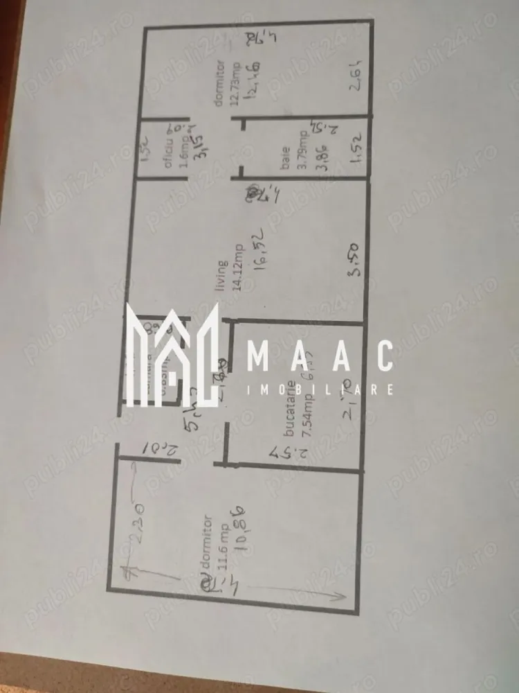 Apartament 3 camere | 60 mp utili | Zona Terezian