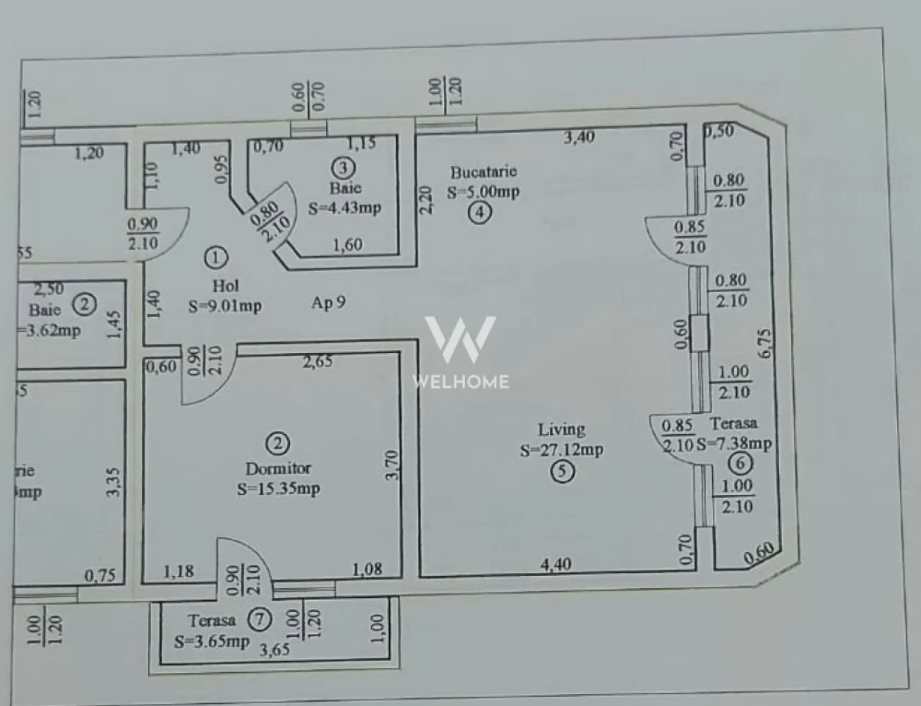 Apartament 2 camere, 61 mp, Turnisor Sibiu - Apartament 2 camere de vanzare, zona Turnisor, Sibiu. - Direct de la dezvoltator, COMISION 0%, - Suprafata utila: 61 mp - Dormitor, baie, living cu bucatarie deschisa, hol - Doua balcoane in suprafata totala de 11 mp - Interior semifinisat LA GRI: centrala, calorifere, sapa elicopterizata, peretii tencuiti, usa la intrare, geamuri termopan, instalatii electrice, termice si sanitare. - Exteriorul LA CHEIE: izolatie exterioara si decorativa, casa scarii la cheie, toate utilitatile racordate. - Zona amenajata, pavata si iluminata, parcari delimitate - Aproape de centrele comerciale, scoli, gradinite, clinici, transport in comun. PRET: 107.000 Euro - Negociabil Se accepta si credit ipotecar! }}