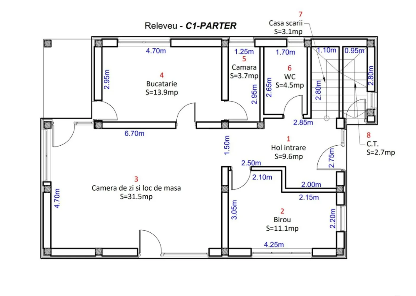 Casa individuala cu Dormitor la PARTER in Cristian-Sibiu