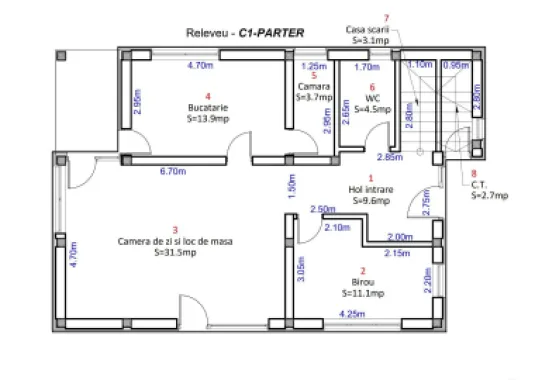 Casa individuala cu Dormitor la PARTER in Cristian-Sibiu