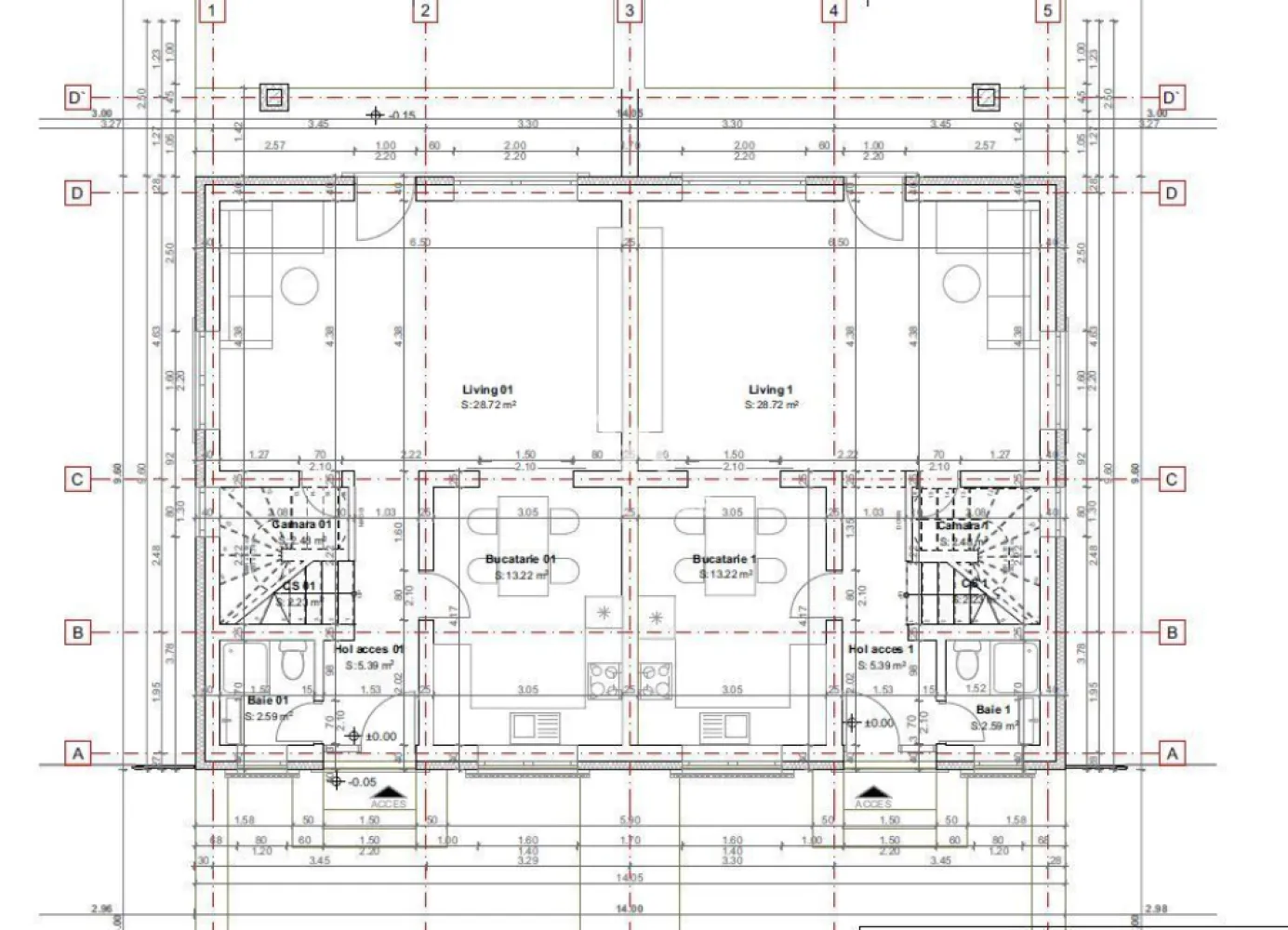 Casa tip duplex, proiect nou,Sura Mica, Sibiu - COMISION 0% Duplex nou în Șura Mică – Predare în vara 2026 | Îți prezentăm un proiect rezidențial nou în comuna Șura Mică, o zonă liniștită și verde, aflată în plină dezvoltare, la doar câteva minute de Sibiu. Suprafață utilă: 120 mp Curte liberă: aprox. 150 mp Compartimentare(VEZI SCHITA): Parter: Living cu ieșire directă în curte, bucătărie separată, baie de serviciu, debara / spațiu de depozitare. Etaj: 3 dormitoare spațioase, dormitor matrimonial cu dressing și baie proprie, baie secundară, balcon. Stadiu de predare: INTERIOR: LA ROSU, toate utilitatile EXTERIOR: LA CHEIE , decorativa,gard poarta,pavaj Strazi amenajate si iluminate Pret: 129.700 euro Tva inclus Se poate achizitiona si cu credit ipotecar, avans minim 15% Ultimele 2 duplexuri disponibile Detalii: 0752.088.381- Roxana }}
