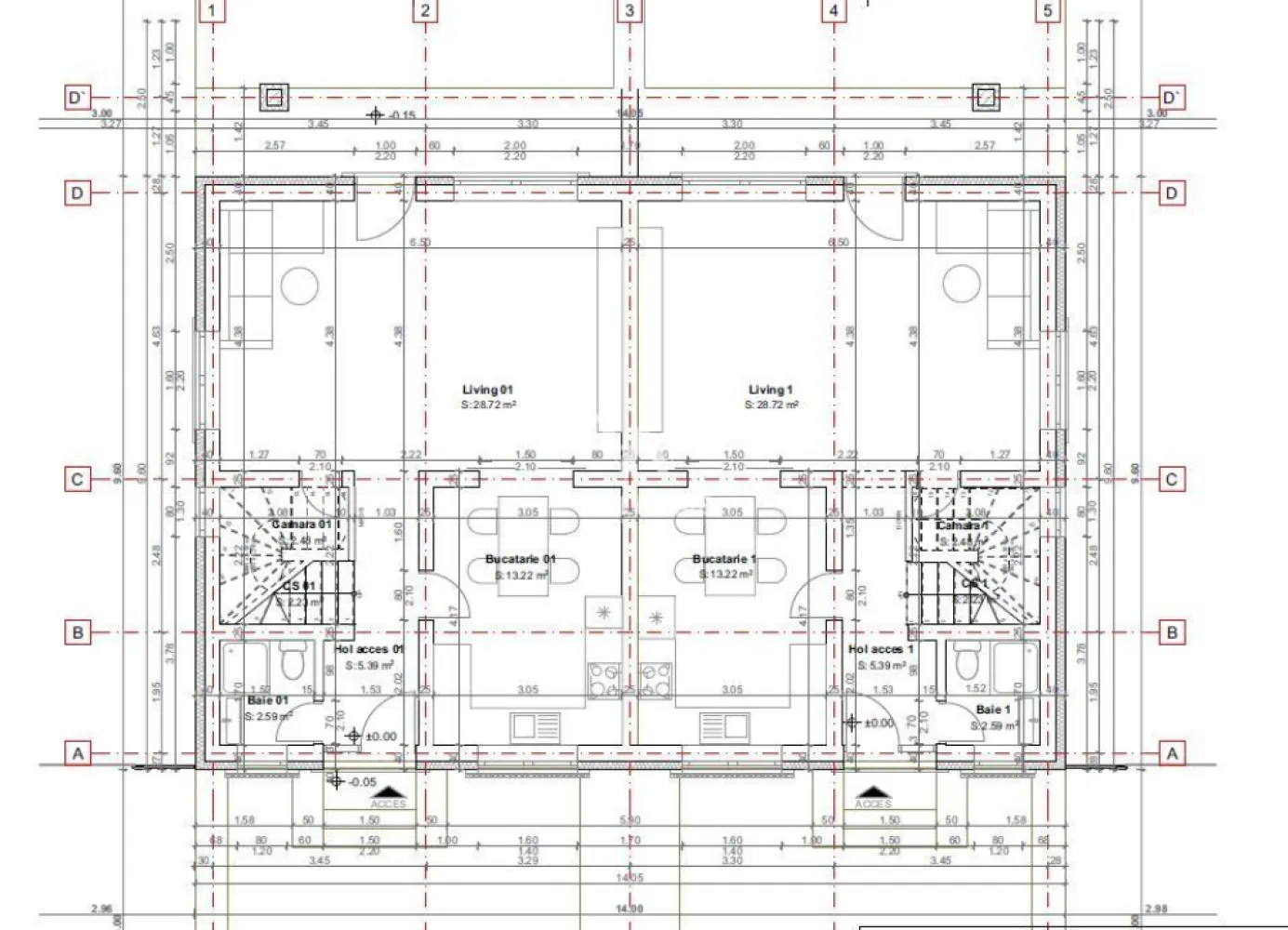 Casa tip duplex Sura Mica - Sibiu - Duplex nou în Șura Mică – Predare în 2026 | Suprafață utilă 120 mp | Curte liberă 150 mp Îți prezentăm un proiect rezidențial nou în comuna Șura Mică, o zonă liniștită și verde, aflată în plină dezvoltare, la doar câteva minute de Sibiu. Unitatea de tip duplex, aflată în construcție, va fi finalizată și predată în 2026, oferindu-ți timp pentru o planificare atentă și posibilitatea de personalizare în funcție de nevoile tale. Suprafață utilă: 120 mp Curte liberă: aprox. 150 mp Compartimentare inteligentă: - Parter: Living generos cu ieșire directă în curte, bucătărie separată, baie de serviciu, debara / spațiu de depozitare. - Etaj: 3 dormitoare spațioase, dormitor matrimonial cu dressing și baie proprie, baie secundară, balcon. Avantaje și facilități: Curte proprie – ideală pentru relaxare sau spațiu de joacă Locație aerisită, într-un cadru natural, dar aproape de oraș Construcție de calitate, cu materiale moderne și eficiență energetică sporită Posibilitate de alegere a finisajelor interioare în fază de construcție Ideal pentru familii sau investiție imobiliară pe termen lung. Construcție nouă 2025 Structură beton armat + cărămidă Tâmplărie PVC Izolație exterioară de înaltă eficiență energetică Predare la cheie in exterior si rosu in interior Pret: 129.700 euro Tva inclus Se poate achizitiona si cu credit ipotecar. Predare estimată: 2026 – rezervări disponibile acum! 0756.033.943 - Contactează-ne pentru mai multe informații, vizionări sau planuri detaliate! }}