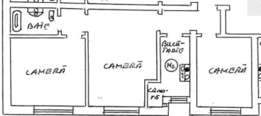 Apartament 3 camere, decomandat, etaj 1, zona Cedonia Sibiu
