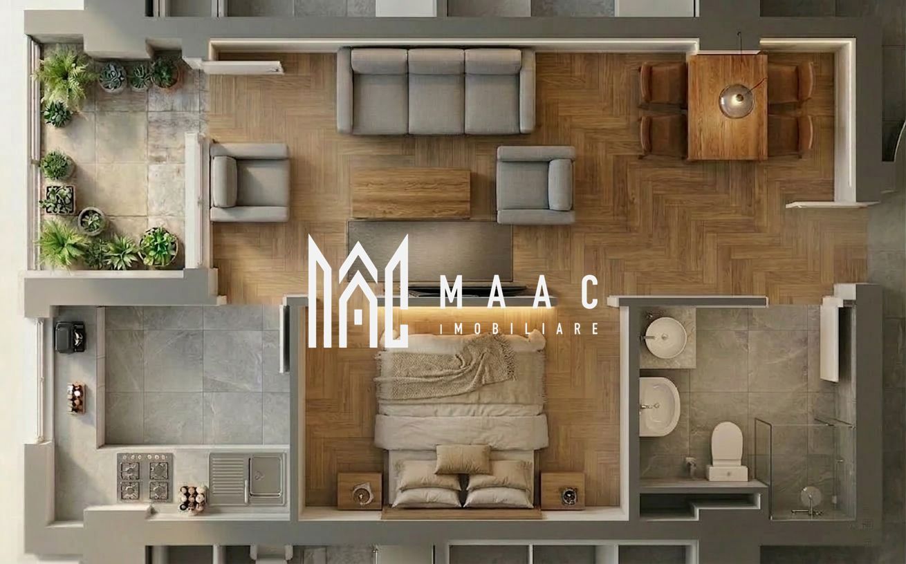 Apartament | 1 cameră | 50,95 MPU | Balcon | Veterani