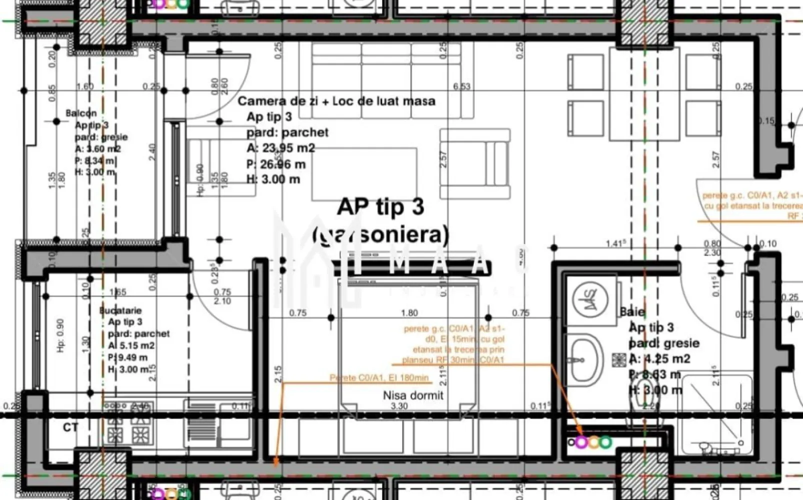 Apartament | 1 cameră | 50,95 MPU | Balcon | Veterani